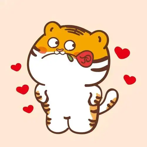 小老虎头像分享卡通可爱2022虎年生肖