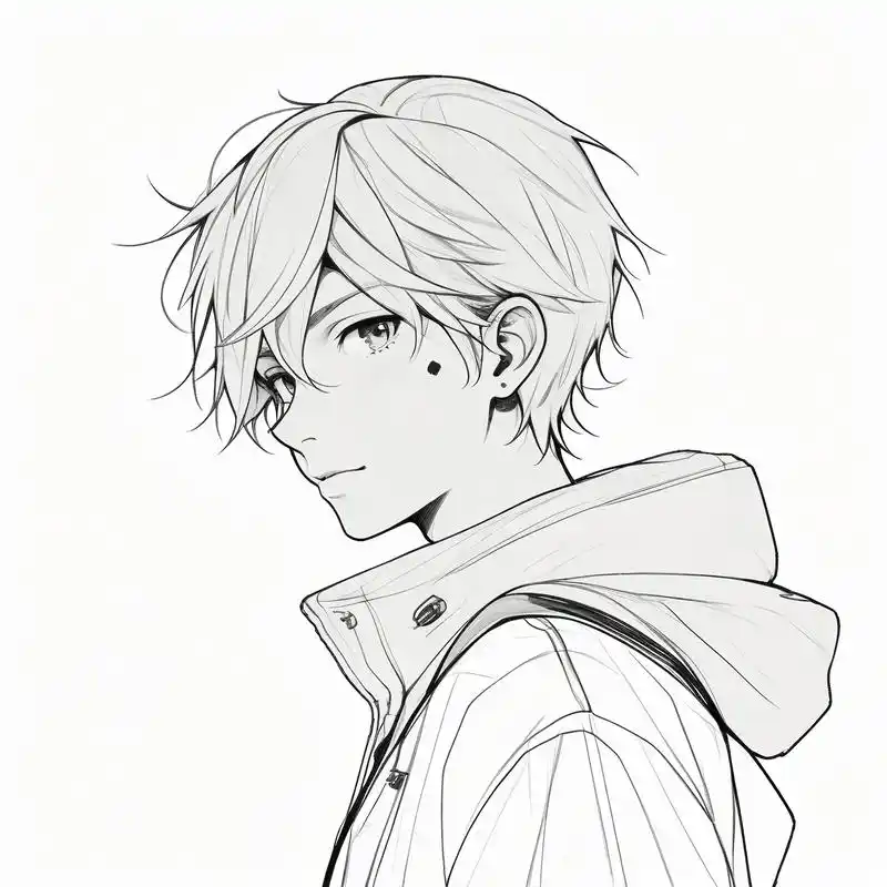 90 男生侧脸头像精选 92 来一波超帅的男生侧脸头像,每一张都是