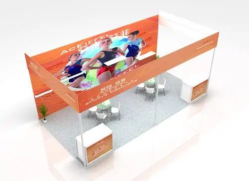 18平米三开标准展位布置