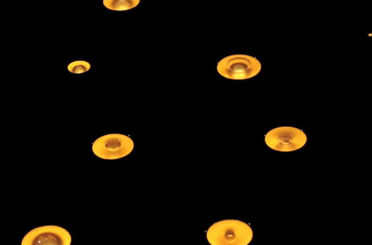 tangents kihou lighting uses liquid   air bubbl