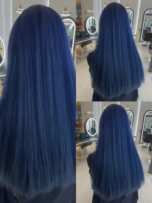 显白发色雾蓝色高级发色