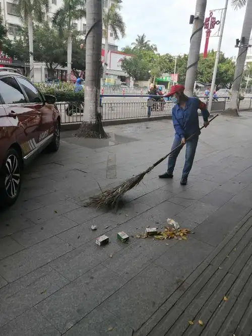 果皮纸屑就这样在街上游荡,无语了.