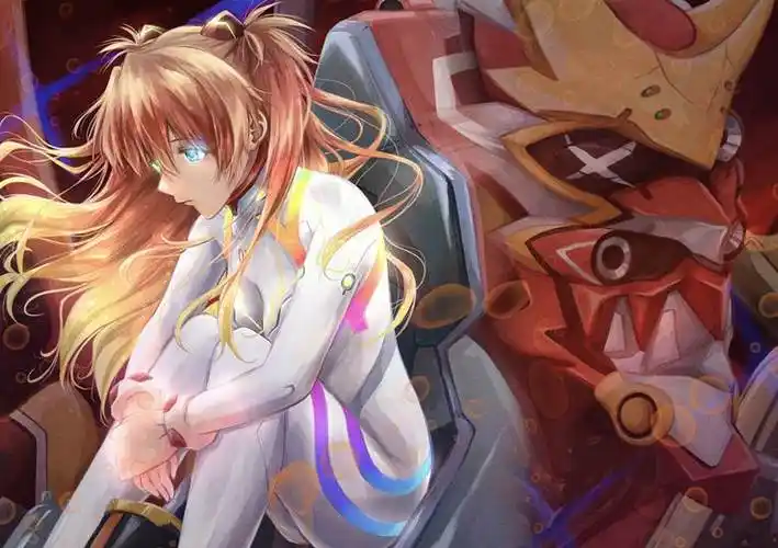 アスカ&新2|arin的新世纪福音战士eva插画图片