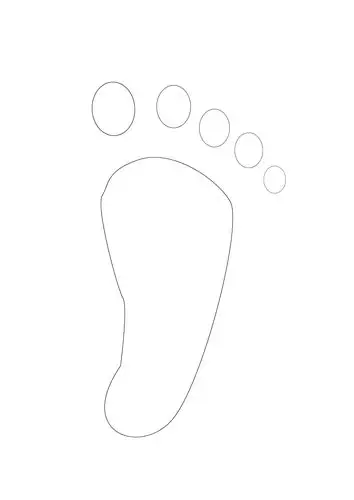 谁可以帮我画一个脚印