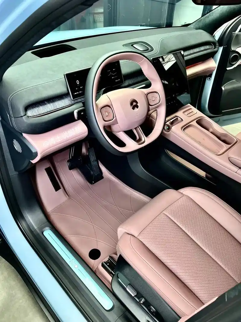 蔚来ec6丹霞红内饰真的很高级!