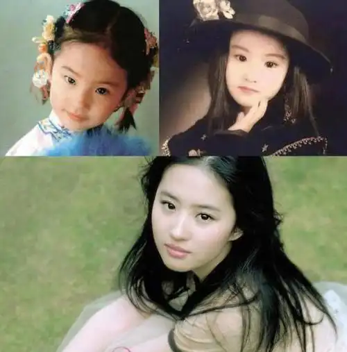 娱乐圈8大女星小时候照片,赵丽颖从小萌到大,杨颖辣眼睛-北京时间