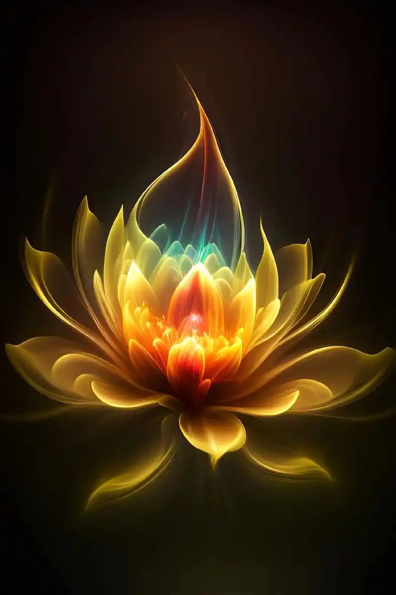 黄色莲花.佛光普照,佛缘,2023试试这个壁纸)#抖音图文热点来了