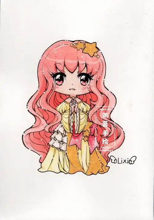 十二星座q版 水彩手绘