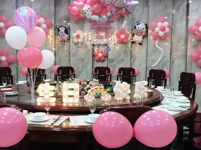 两岁女宝宝生日宴房间布置