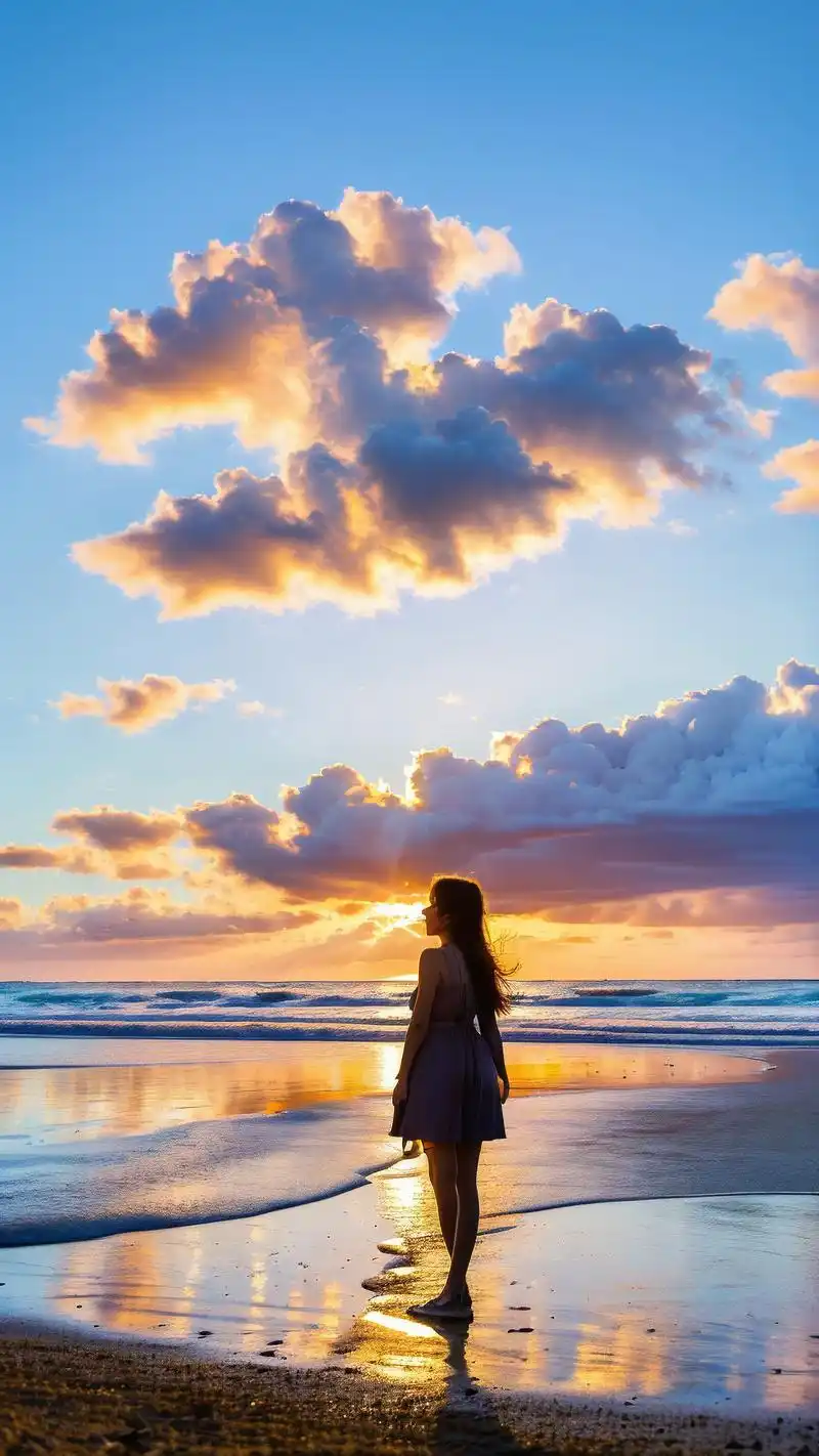 98海边女生背影壁纸精选93