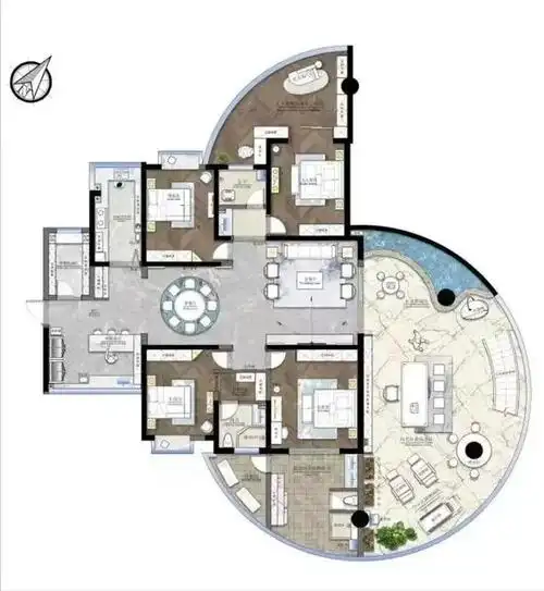 这九款大平层中的佼佼者,豪宅中的顶流户型,你心动了么?