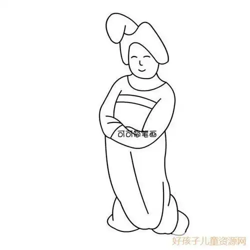 唐代时的人物怎么画简笔画