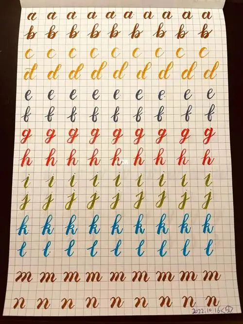 brush lettering | 26个英文小写字母