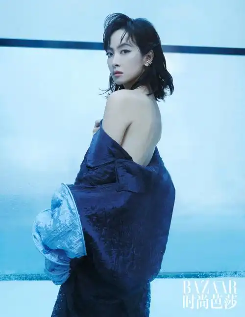 时尚芭莎十一月刊##宋茜有一种蓝芭莎大片