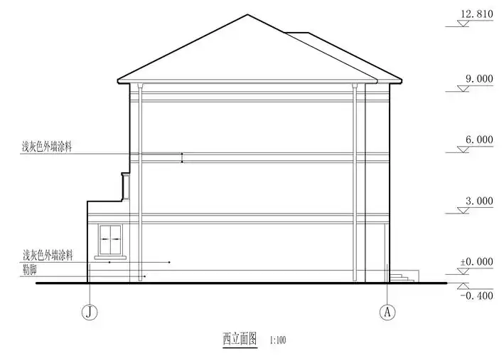 建筑立面图绘制步骤和方法