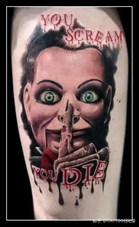 恐怖片主角纹身大赏,胆小鬼慎点!