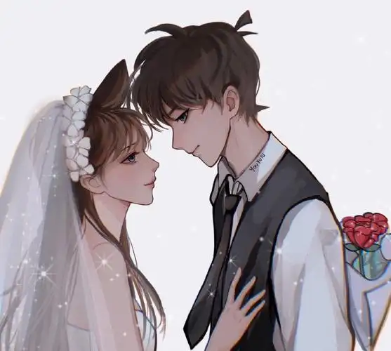 工藤新一##毛利兰##新兰永恒##情侣头像