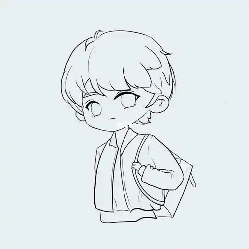 阿肯绘q版  #procreate  线稿作业#阿肯绘