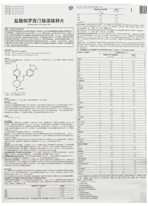 赛乐特 盐酸帕罗西汀肠溶缓释片 12.5mg*10片7392