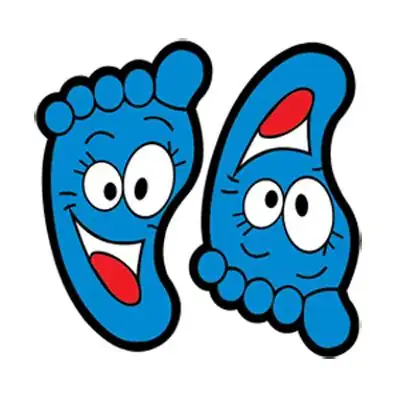 卡通墙贴儿童房幼儿园楼梯台阶小脚丫贴纸