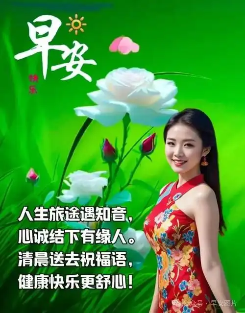 漂亮周六早安祝福图片早安祝福语问候