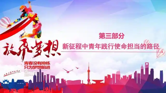 ppt课件素材新时代青年的使命担当