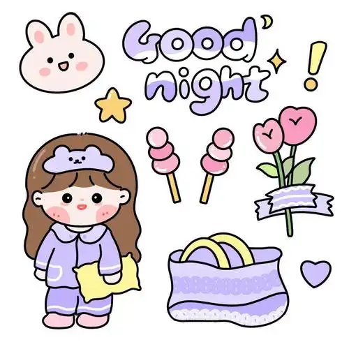 手帐素材 丨卡通素材丨简笔画素材1️⃣7️⃣