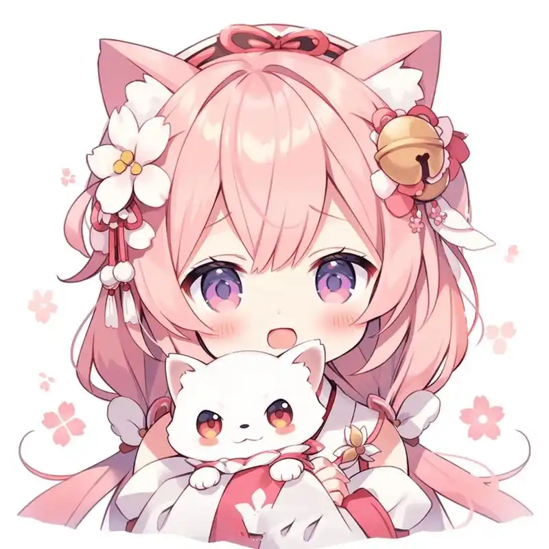 动漫头像||粉毛 passionate love is a quenchless thirst 热烈的爱