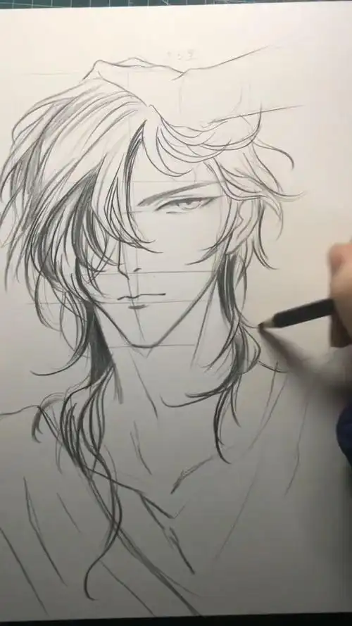 画帅哥的第一步就是要构思造型,这样你就有无限的发挥空间