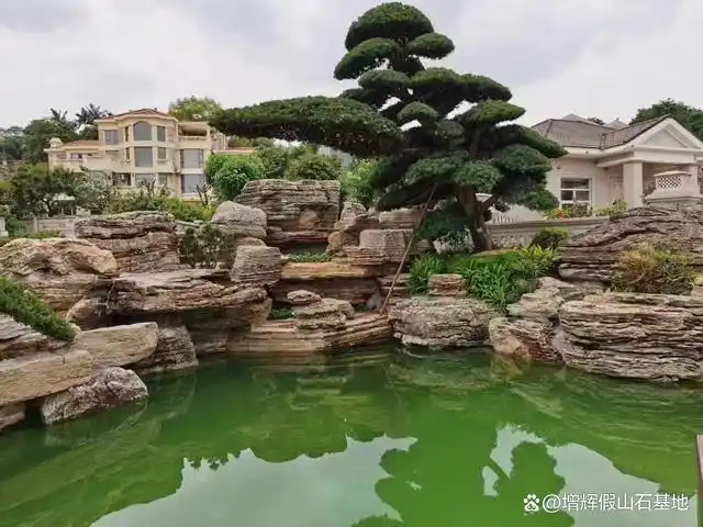 千层石假山欣赏!刚刚完工的几组实景案例