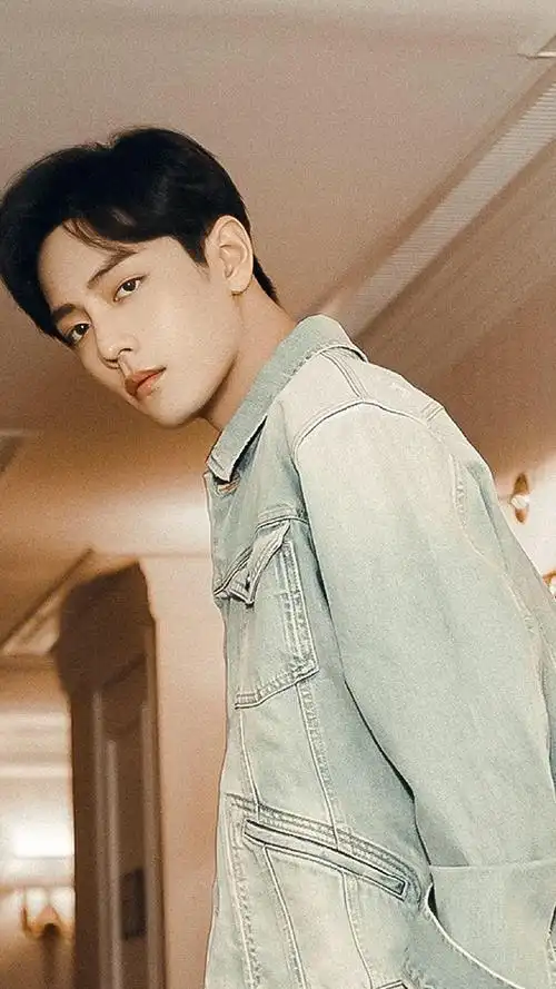 日系帅哥肖战牛仔外套五官英俊帅气时尚小哥哥写真