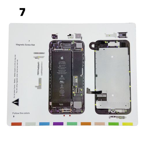 记忆苹果手机螺丝6plus7plus8x拆机磁性工作螺钉绝缘布
