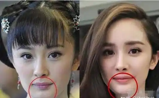 整容前冰清玉洁,恬静灵逸,整容后妩媚妖娆,容色绝丽_杨幂_鼻子_对比