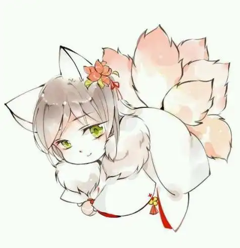 九尾狐呆萌头像可爱