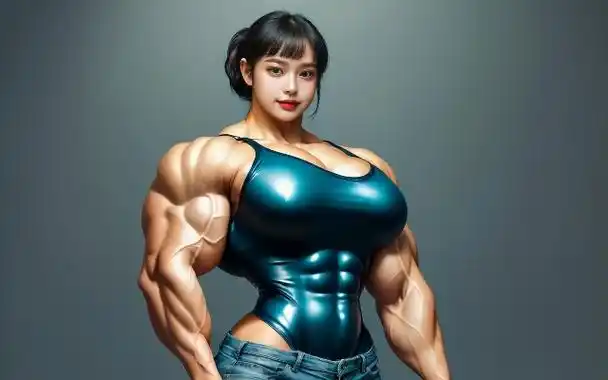 肌肉女大姐姐竟然是小夹子