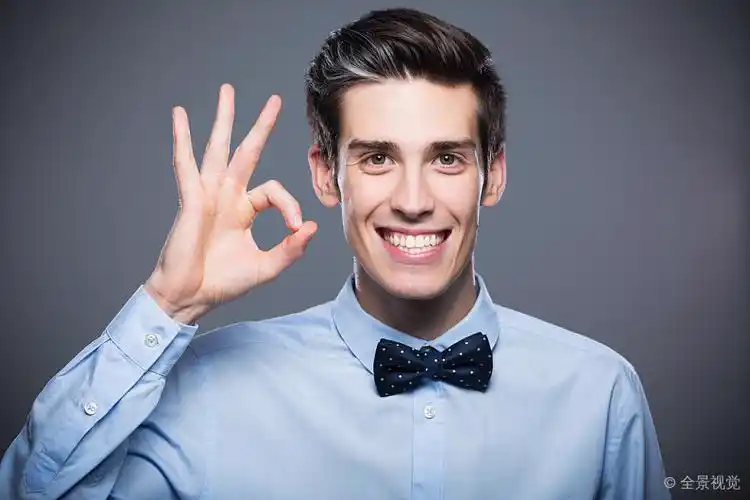 男青年_手势_ok_高清图片_全景视觉