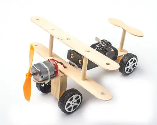 电动滑行飞机小制作 diy科技小发明学生手工材料科普模型厂家直销