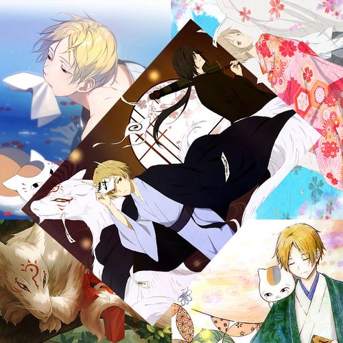 夏目友人帐海报 夏目贵志猫咪二次元周边边高清宿舍墙贴卧室壁纸