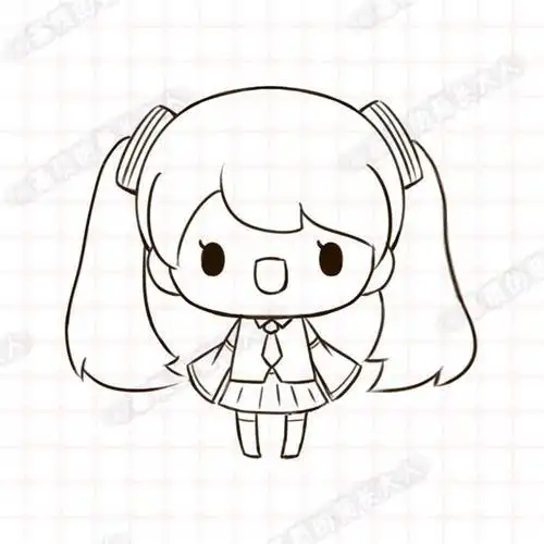 简笔画图片大集合q版白雪公主简笔画怎么画q版白浅简笔画步骤二次元