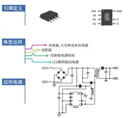 5v2a充电器icu6513电源管理芯片银联宝科技