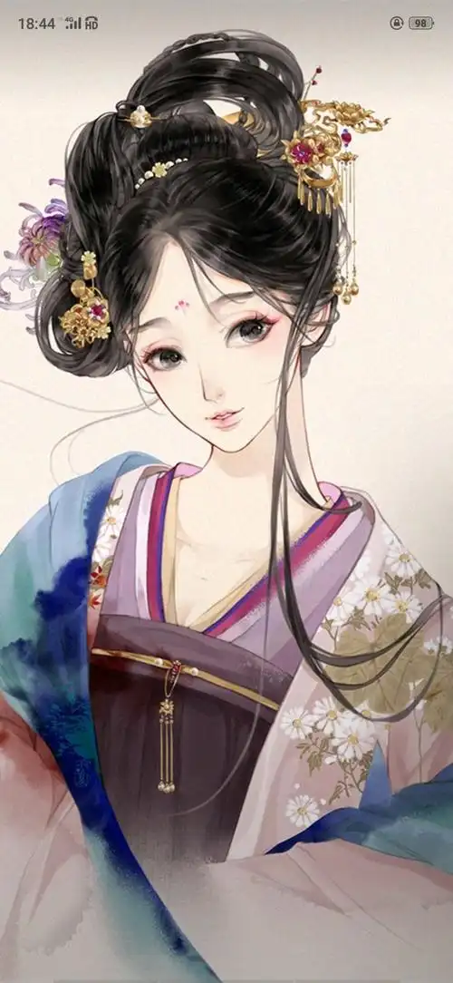 古风美图女生壁纸唯美古风的美人图手绘