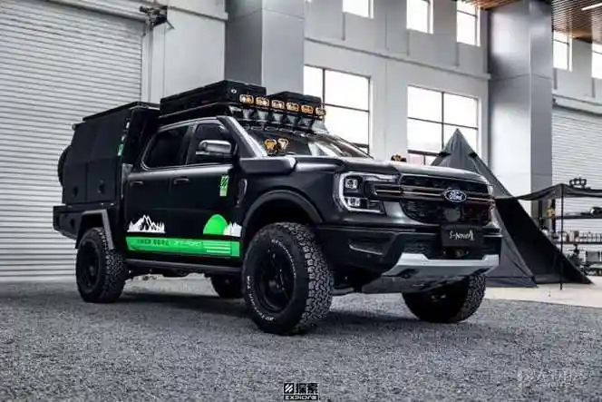 狂放越野福特ranger改装airbft承载气囊