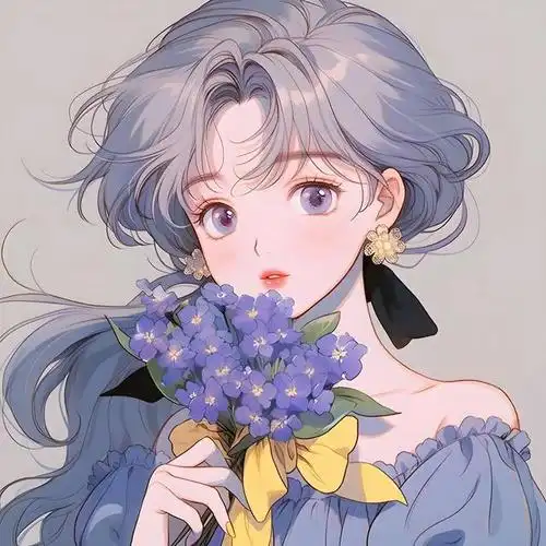 而一个女生头像,梦幻的紫色,无疑是一种高贵,神秘,浪漫的存在.