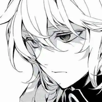 冷酷动漫黑白男生头像高清帅气的黑白高冷超酷孤僻动漫男头图片