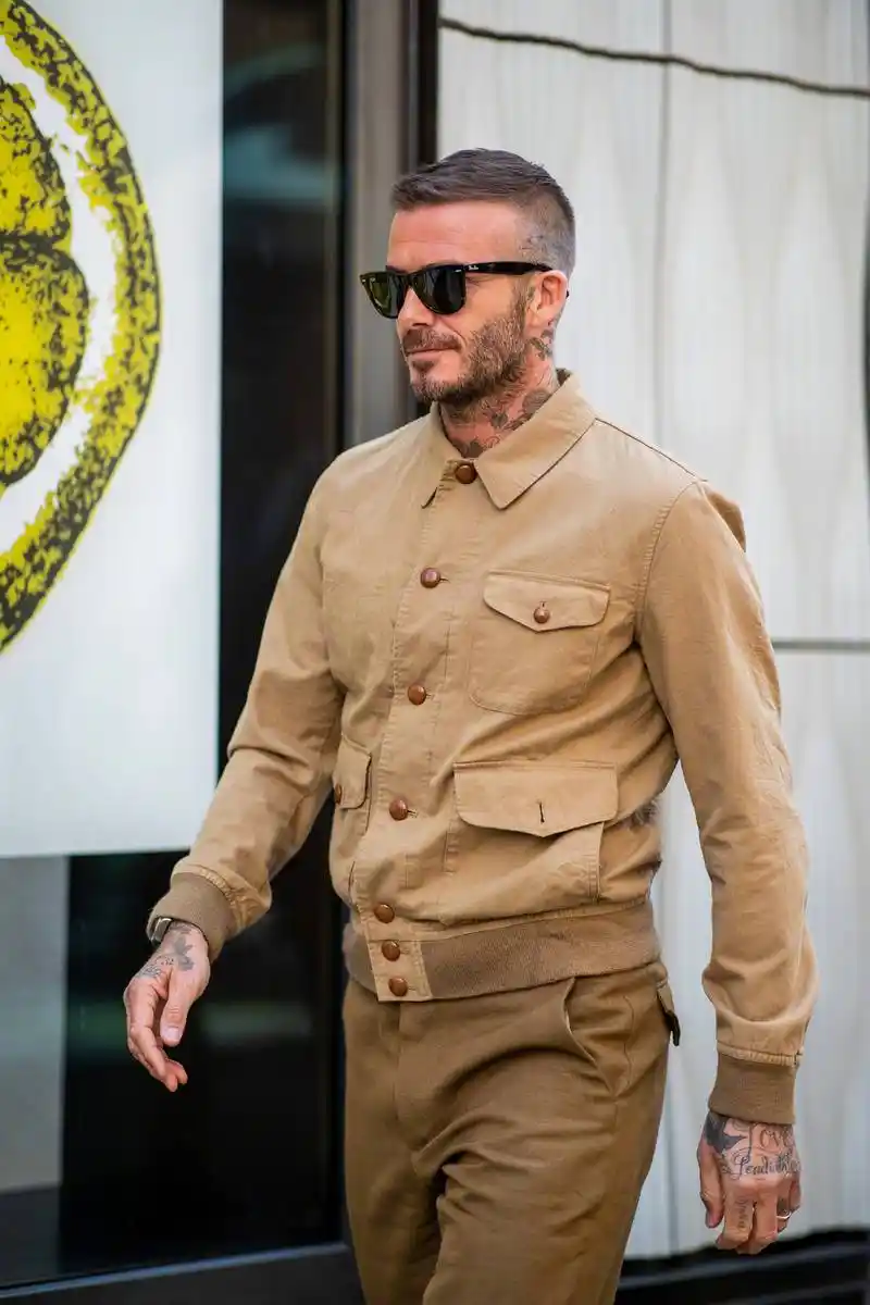 贝克汉姆最新街拍美图大赏!完美演绎复古流行风!