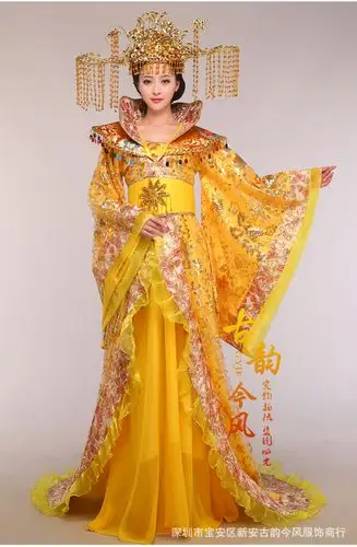 唐朝影视贵妃公 飘逸仙女古装 贵妃服装唐装汉服女皇后戏服演.