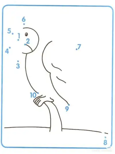 1-10数字连线绘画