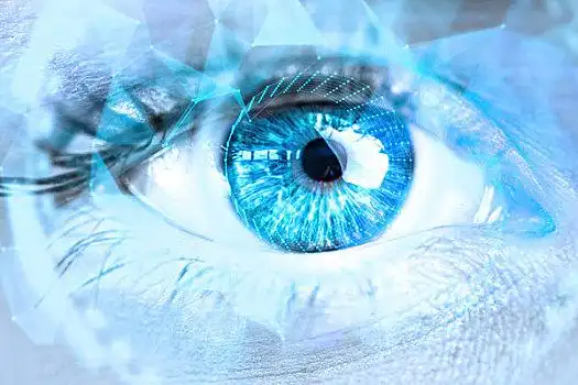 特写,女性,蓝眼睛