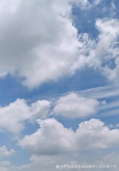 我的城市的美丽天空云朵随手拍