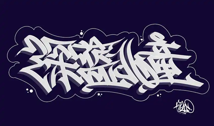 中文涂鸦《深蓝儿童》|平面|字体/字形|泰迪男孩 - 原创作品 - 站酷